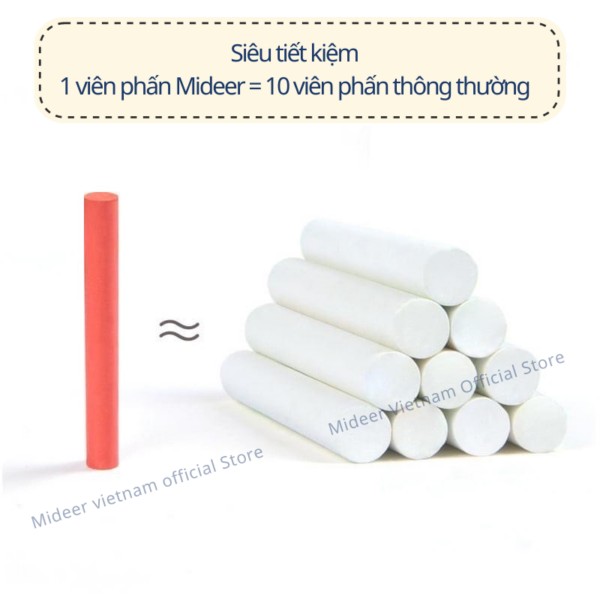 Phấn Viết Bảng Mideer Multifunctional Palm Oil Chalk 3+