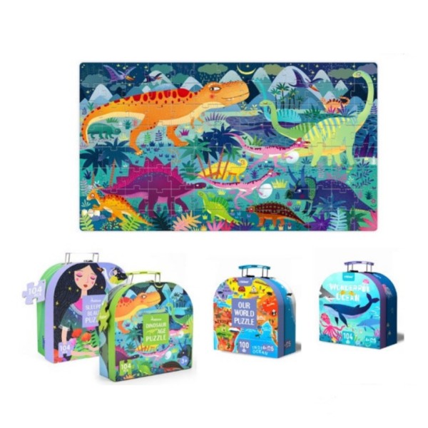 Đồ Chơi Xếp Hình Mideer Vali Gift Box Puzzle 4+