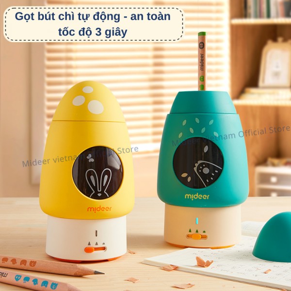 Gọt bút chì tự động bằng điện Mideer Automatic Pencil Sharpener 5+
